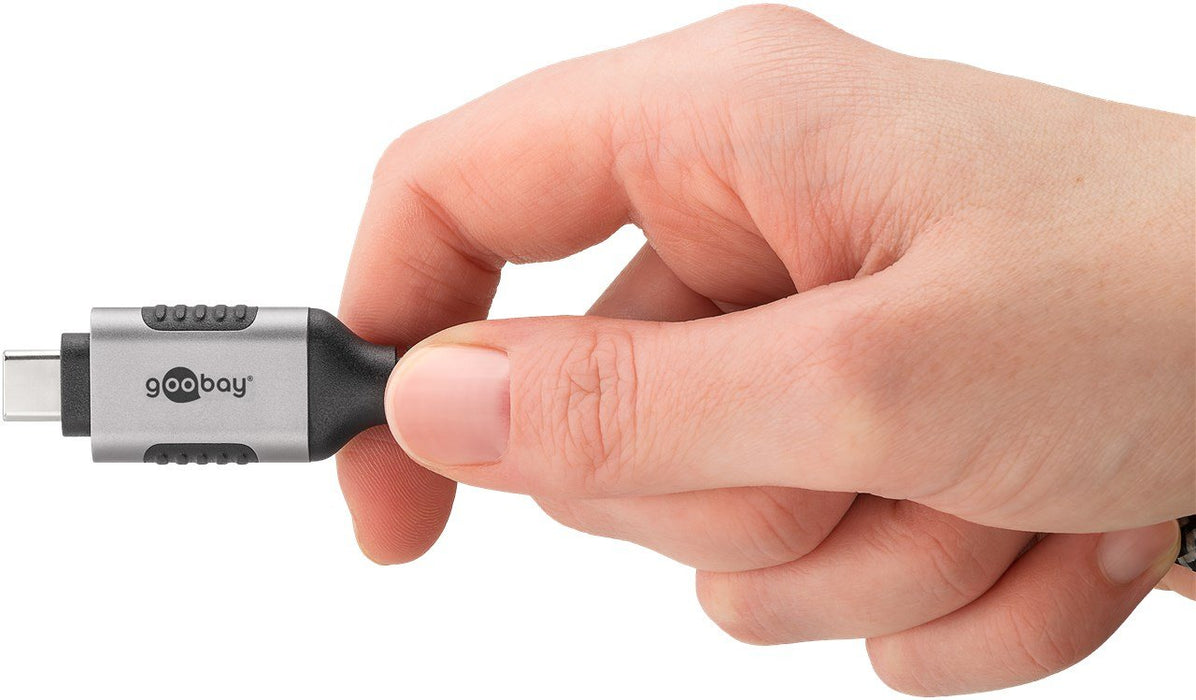 EAN 4040849744013 - Goobay 74401 cambiador de género para cable USB 3.1 type A RJ45 Negro, Plata imagen 9