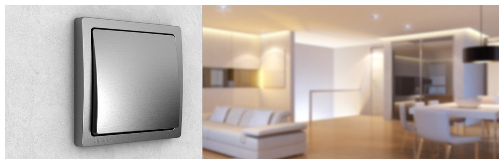 EAN 4001869218977 - Siemens 5TG7141 placa de pared y cubierta de interruptor Blanco imagen 2
