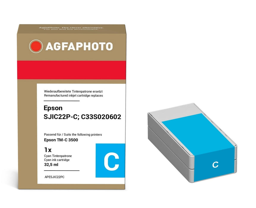 EAN 4250164921055 - AgfaPhoto Nicht kategorisiert cartucho de tinta 1 pieza(s) Compatible Rendimiento estándar Cian imagen 1