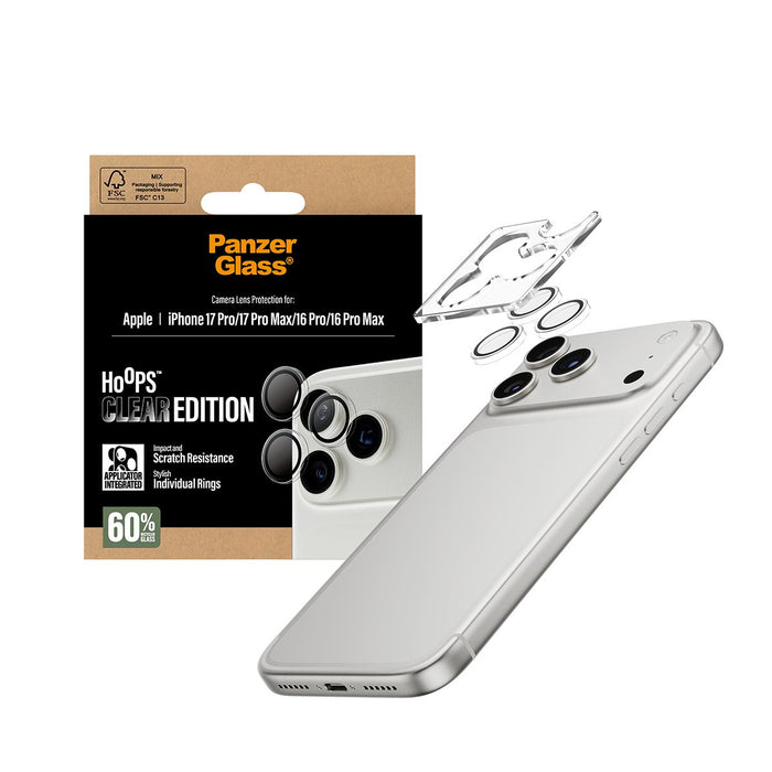 EAN 5715685025600 - PanzerGlass ® Hoops® Camera Lens Protector Transparent iPhone 17 Pro | iPhone 17 Pro Max | iPhone 16 Pro  imagen 5
