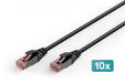 EAN 4016032508564 - Digitus DK-1617-100-OD-10 cable de red Negro 10 m Cat6 U/UTP (UTP) Alrededor imagen 1
