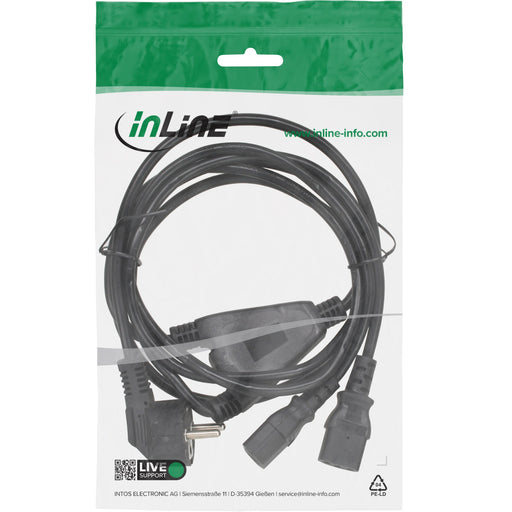 EAN 4043718012886 - InLine 4043718012886 Negro 1,8 m Enchufe tipo F Acoplador C13 2 x imagen 2