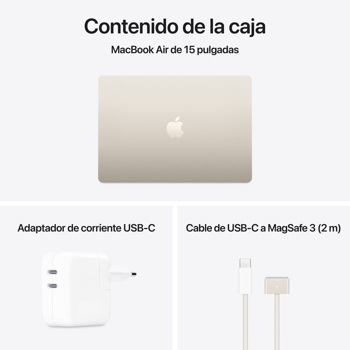 EAN 0195949841682 - Apple MacBook Air Apple M M4 Portátil 38,9 cm (15.3") 16 GB 512 GB SSD Wi-Fi 6E (802.11ax) macOS Sequoia  imagen 11