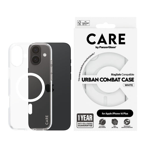 EAN 5715685004056 - PanzerGlass CARE™ by ® Urban Combat Case Transparent w. White MagSafe iPhone 16 Plus funda para teléfono  imagen 2