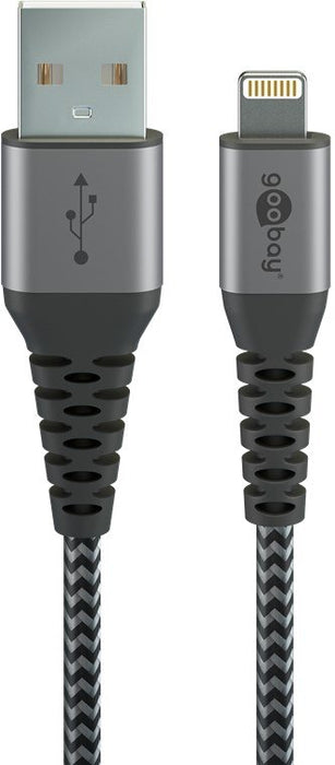 EAN 4040849492679 - Goobay 49267 cable de conector Lightning 0,5 m Negro, Gris imagen 1