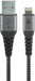 EAN 4040849492693 - Goobay 49269 cable de conector Lightning 2 m Negro, Gris imagen 1