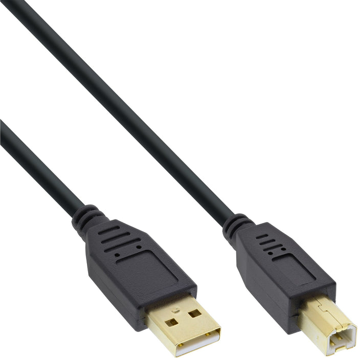 EAN 4043718120208 - InLine 34505S cable USB USB 2.0 0,5 m USB A USB B Negro imagen 1