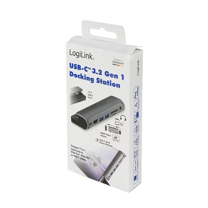 EAN 4052792065350 - LogiLink UA0385 base para portátil y replicador de puertos USB Tipo C Negro, Plata imagen 9