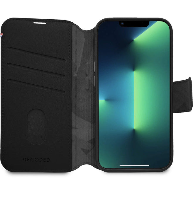 EAN 8720593006518 - Decoded D23IPO14MDW5BK funda para teléfono móvil 17 cm (6.7") Funda cartera Negro imagen 3