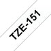 EAN 0012502625636 - Brother TZE-151 cinta para impresora de etiquetas Negro sobre transparente imagen 1