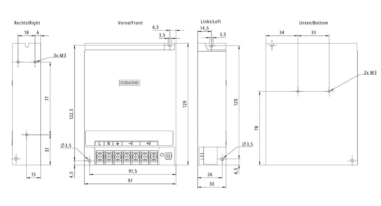 EAN 4025515156185 - Siemens 6EP1322-1LD01 unidad de fuente de alimentación para laboratorio imagen 4