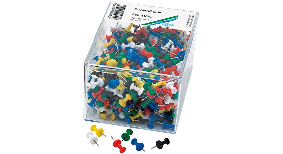 EAN 4003801000558 - Wedo 54 600 chincheta Multi 600 pieza(s) imagen 1