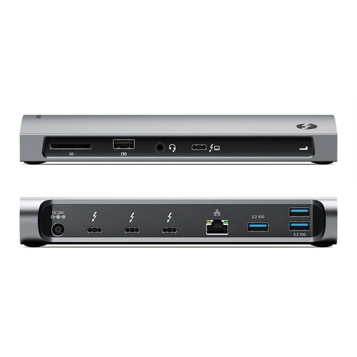 EAN 9350784023902 - ALOGIC TB4D3TB base para portátil y replicador de puertos Alámbrico Thunderbolt 4 Negro imagen 2