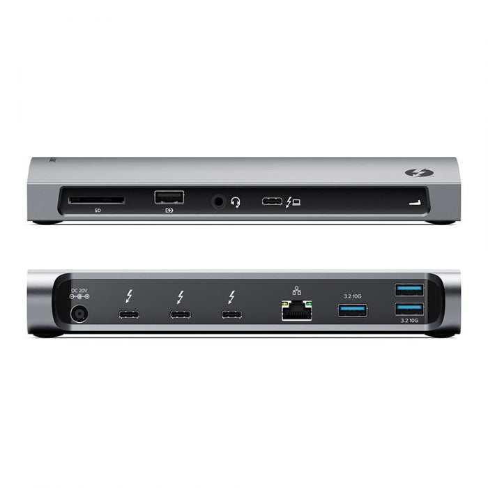 EAN 9350784023902 - ALOGIC TB4D3TB base para portátil y replicador de puertos Alámbrico Thunderbolt 4 Negro imagen 2