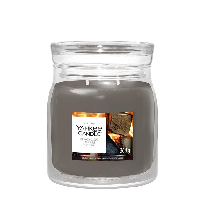 EAN 5038581191812 - Yankee Candle Crackling Embers vela Cilindro Madera Gris 1 pieza(s) imagen 1