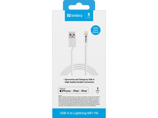 EAN 5705730440755 - Sandberg 440-75 cable de conector Lightning Blanco imagen 2