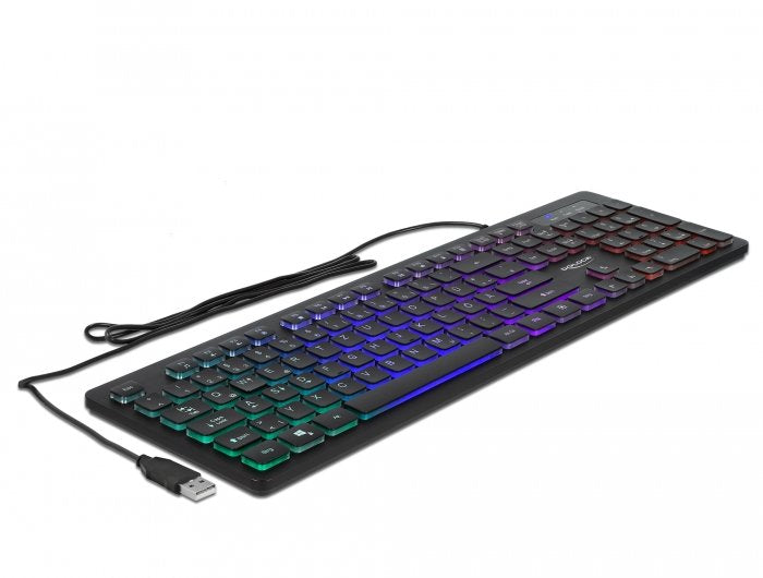 EAN 4043619126255 - DeLOCK 12625 teclado Universal USB QWERTZ Alemán Negro imagen 1