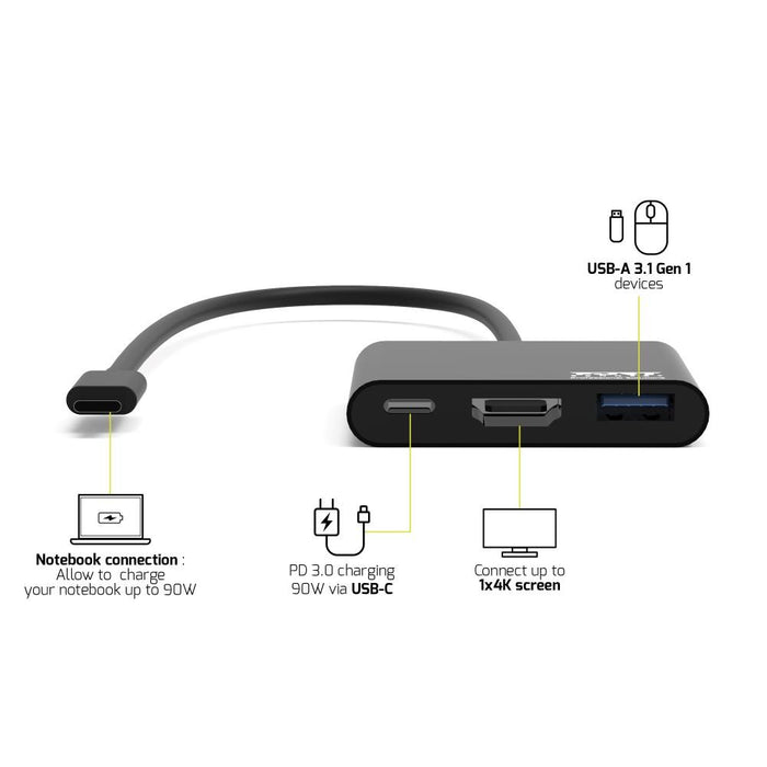 EAN 3567049001407 - Port Designs PORT Connect 900140 base para portátil y replicador de puertos Alámbrico USB 3.2 Gen 1 (3.1  imagen 13
