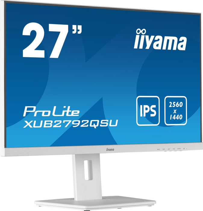 EAN 4948570121687 - iiyama ProLite XUB2792QSU-W5 pantalla para PC 68,6 cm (27") 2560 x 1440 Pixeles Wide Quad HD LED Blanco imagen 3