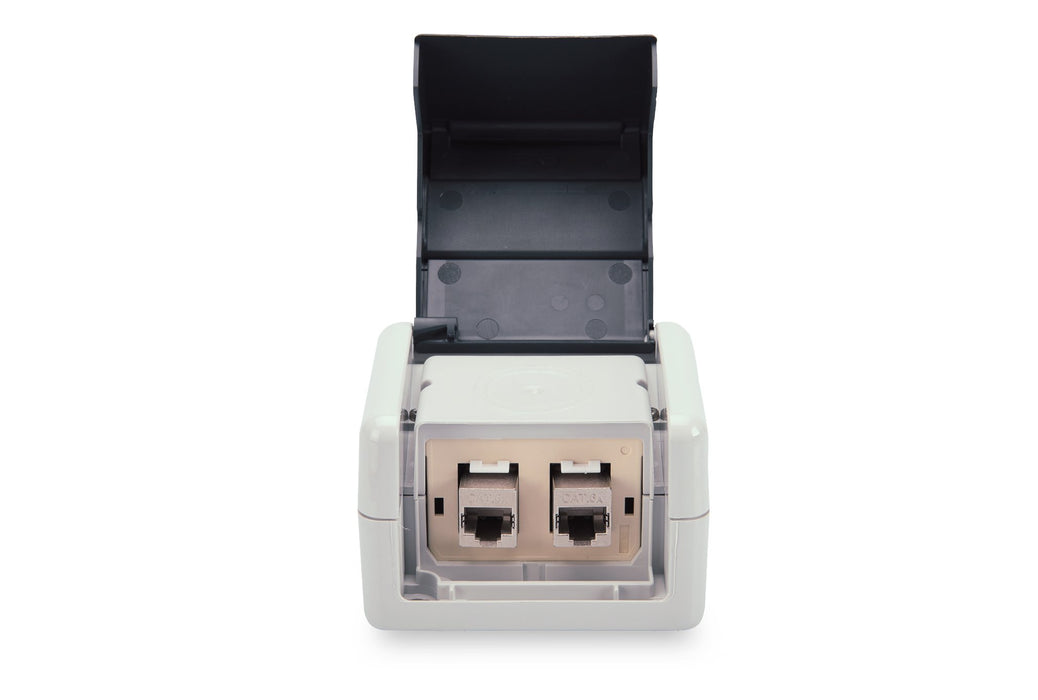 EAN 4016032464105 - Digitus DN-93844-OD-2 caja de tomacorriente RJ-45 Negro, Gris imagen 2