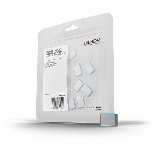 EAN 4002888404662 - Lindy 40466 bloqueador de puerto USB Tipo C Azul Acrilonitrilo butadieno estireno (ABS) 10 pieza(s) imagen 1