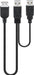 EAN 4040849933530 - Deltaco 93353 cable USB USB 2.0 0,3 m USB A 2 x USB A Negro imagen 1