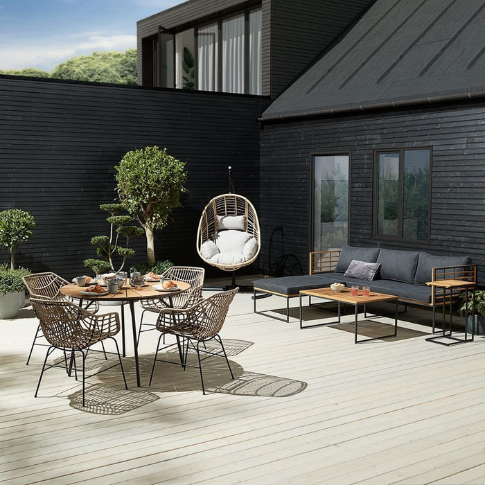 EAN 5712110030987 - Jysk Krzesło ILDERHUSE naturalny ( 2 sztuki) silla de jardín Salón Asiento duro Respaldo duro Polirratán  imagen 10