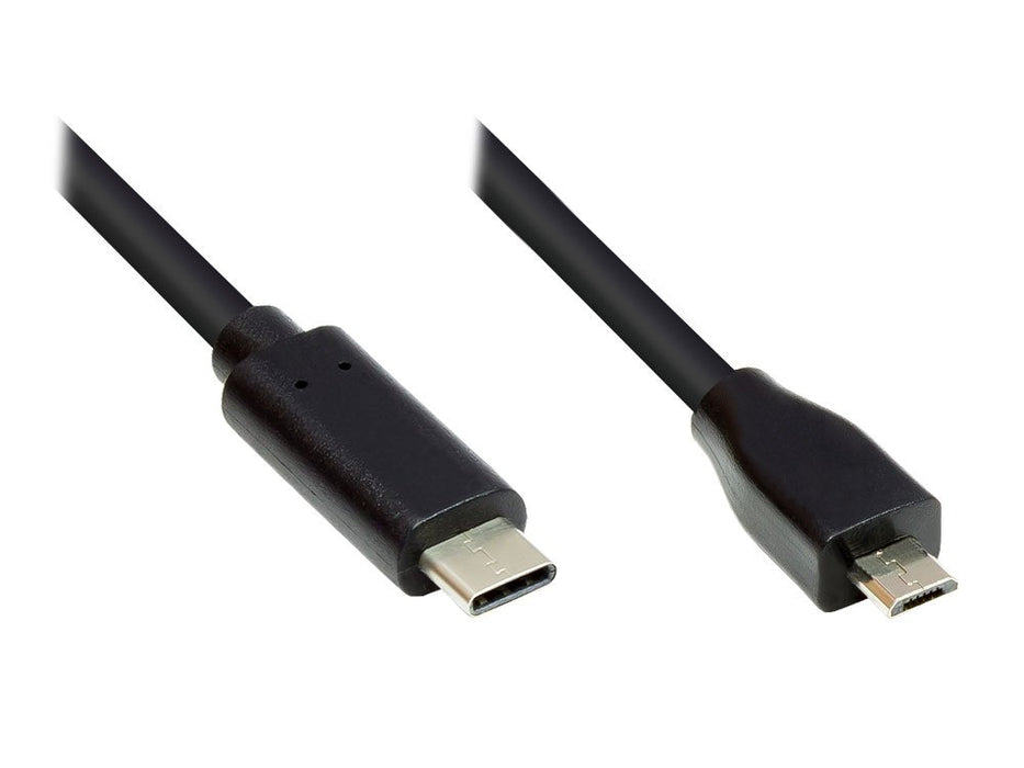 EAN 4014619366798 - Alcasa GC-M0121 cable USB USB 2.0 0,5 m Micro-USB B USB C Negro imagen 1