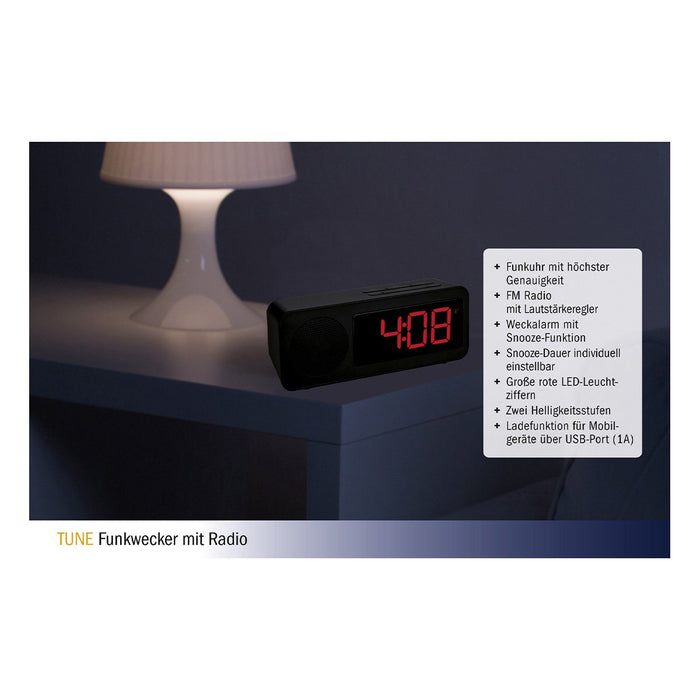 EAN 4009816032270 - TFA-Dostmann 60.2546.01 despertador Reloj despertador digital Negro imagen 4