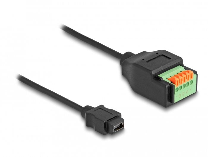 EAN 4043619662524 - DeLOCK 66252 cambiador de género para cable USB 2.0 Type Mini-B Terminal Block Negro, Verde imagen 1