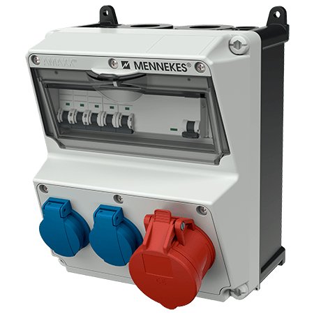 EAN 4015394223078 - MENNEKES 920009 toma de corriente Tipo F Azul, Rojo, Blanco imagen 1