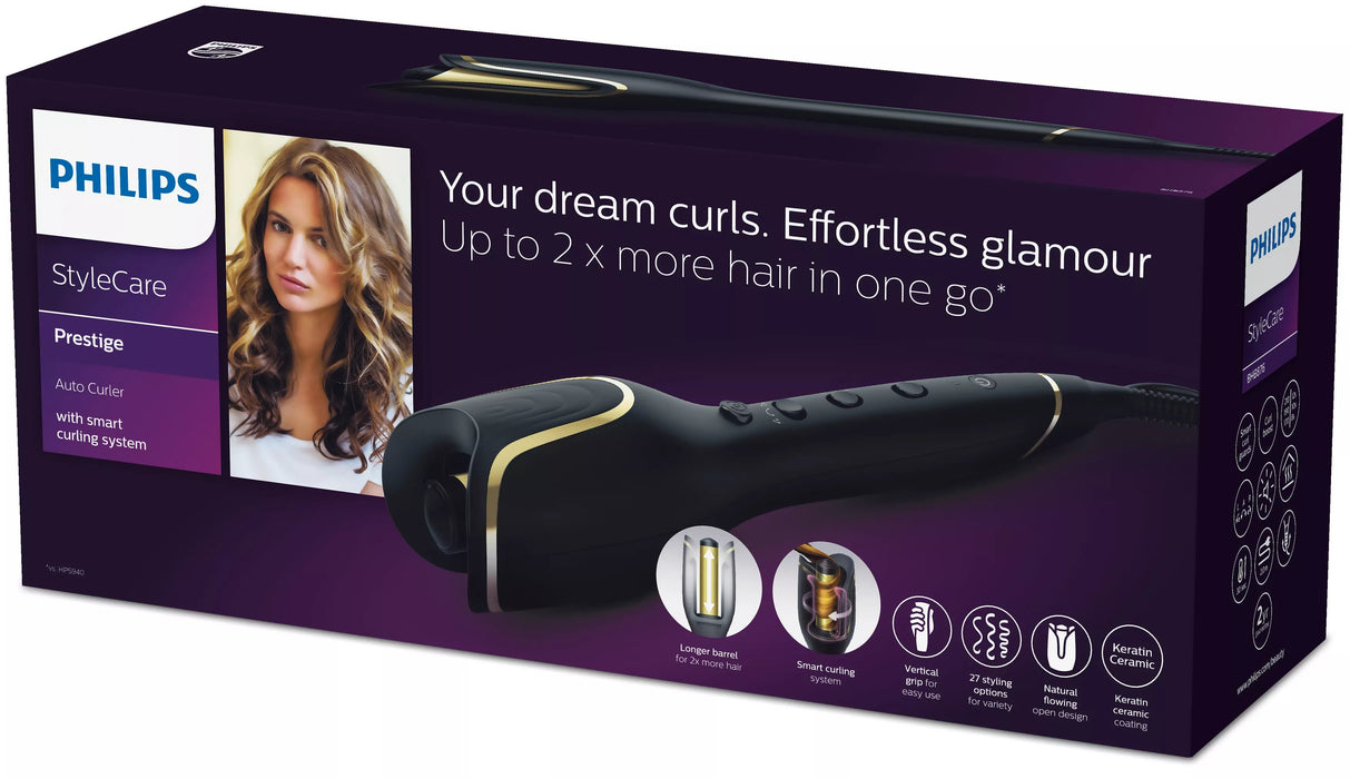 EAN 8710103813378 - Philips StyleCare BHB876/00 Utensilio de peinado Rizador de pelo automático Caliente Negro 2 m imagen 4