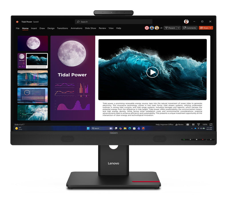 EAN 199273501700 - Lenovo ThinkCentre TIO27 Gen6 pantalla para PC 68,6 cm (27") 2560 x 1440 Pixeles Quad HD LED Negro imagen 3