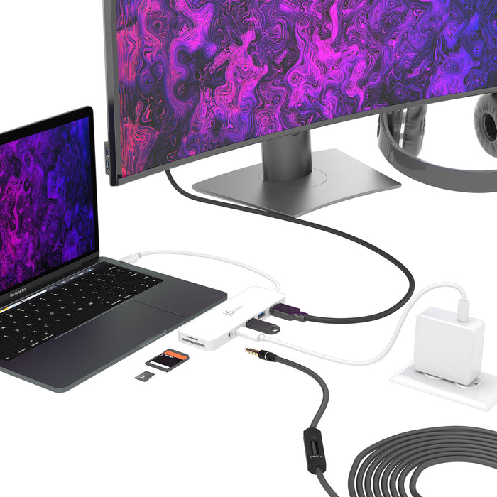 EAN 4712795086027 - j5create JCD373 USB 3.2 Gen 1 (3.1 Gen 1) Type-C Blanco imagen 4