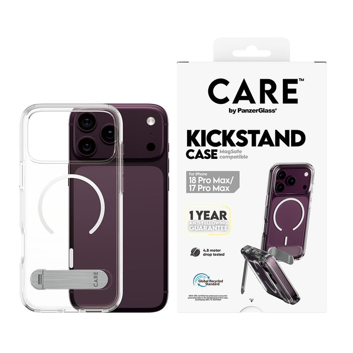 EAN 5715685043864 - PanzerGlass CARE™ by ® Kickstand Case Transparent w. White MagSafe iPhone 2026 Pro Max | 17 Pro Max funda imagen 2