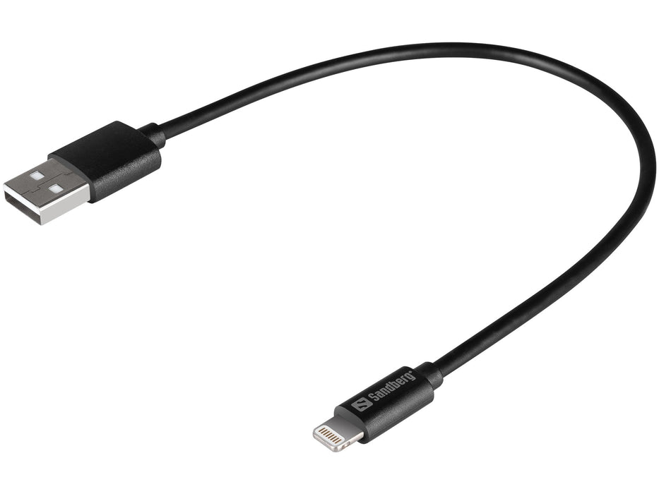 EAN 5705730441400 - Sandberg 441-40 cable de conector Lightning 0,2 m Negro imagen 1