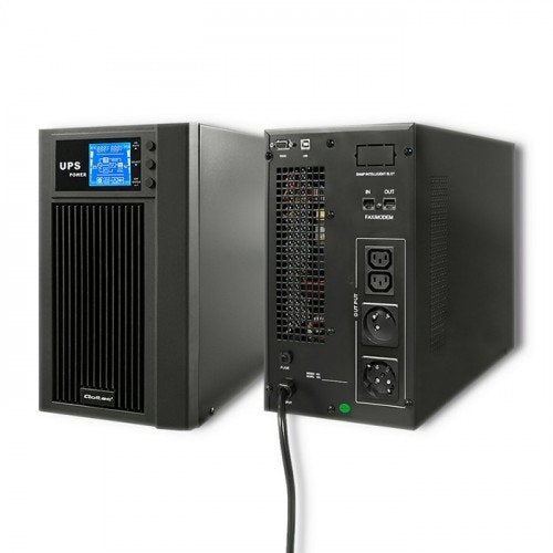 EAN 5901878530437 - Qoltec 53043 sistema de alimentación ininterrumpida (UPS) Doble conversión (en línea) 3 kVA 2400 W 2 sali imagen 12