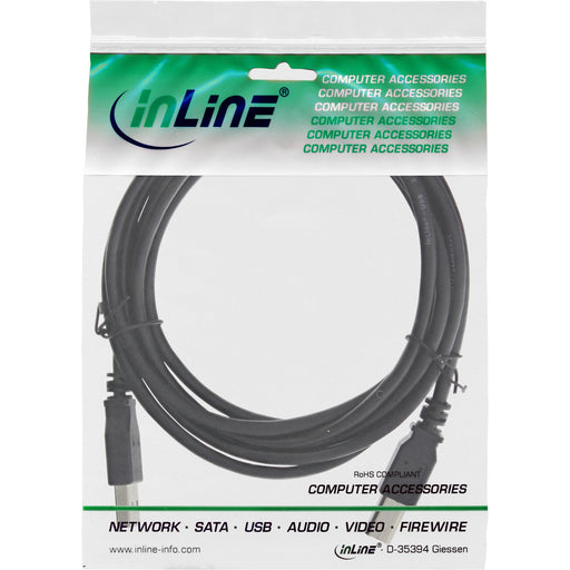 EAN 4043718134793 - InLine 34535X cable USB 3 m USB A USB B 0,48 Gbit/s Negro imagen 2