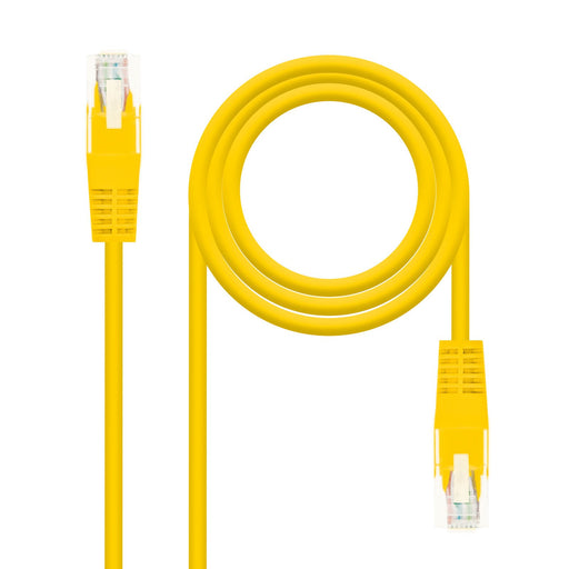 EAN 8433281003460 - Nanocable 10.20.0102-Y cable de red Amarillo 2 m Cat5e U/UTP (UTP) imagen 1