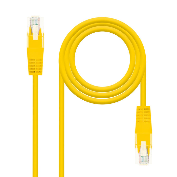 EAN 8433281003460 - Nanocable 10.20.0102-Y cable de red Amarillo 2 m Cat5e U/UTP (UTP) imagen 1