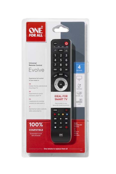 EAN 8716184065477 - One For All Evolve 4 mando a distancia IR inalámbrico Audio, DTT, DVD/Blu-ray, Consola de juegos, Sistema imagen 4