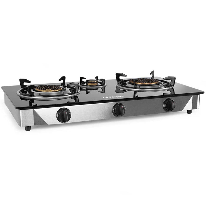 EAN 8435568400702 - Orbegozo FO 3520 hobs Negro, Acero inoxidable Encimera Encimera de gas 3 zona(s) imagen 1