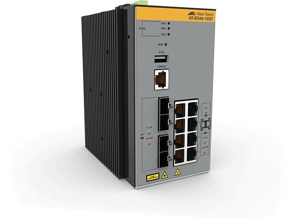 EAN 0767035218984 - Allied Telesis AT-IE340-12GT-80 Gestionado L3 Gigabit Ethernet (10/100/1000) Gris imagen 1