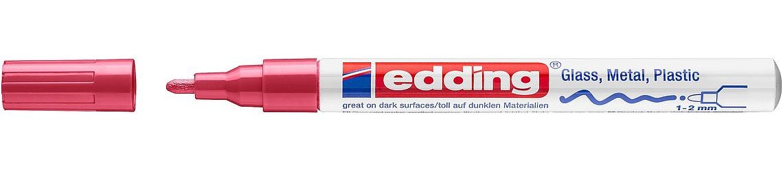 EAN 4004764953394 - Edding 751 marcador permanente Punta redonda Rojo 10 pieza(s) imagen 1