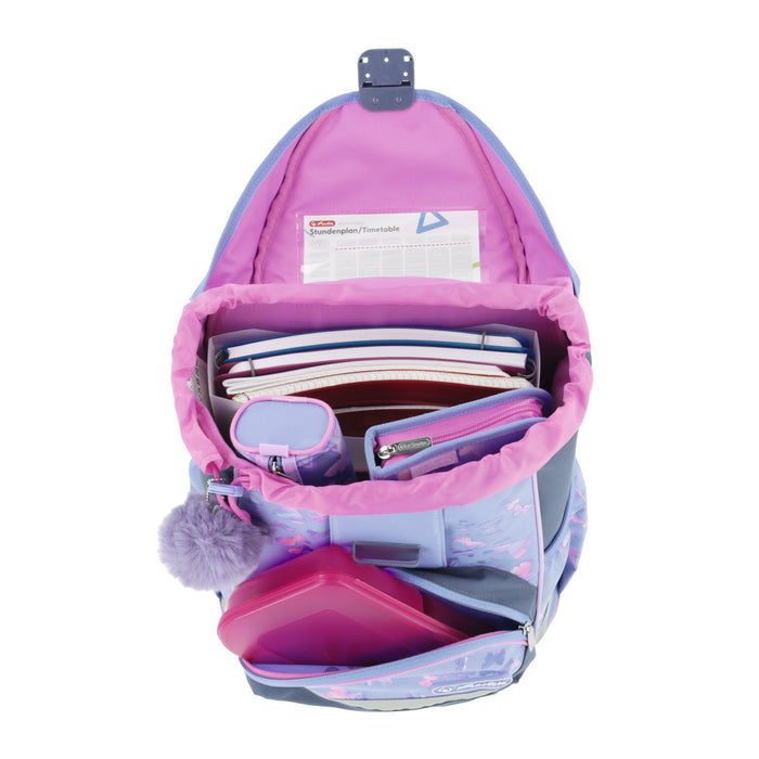 EAN 4008110370774 - Herlitz UltraLight Plus Butterfly Paradise juego de mochila escolar Chica Poliéster Lila imagen 8