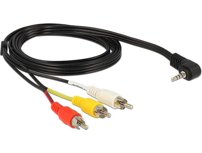 EAN 4043619845040 - DeLOCK 84504 adaptador de cable de vídeo 1,5 m 3,5mm 3 x RCA Negro imagen 3