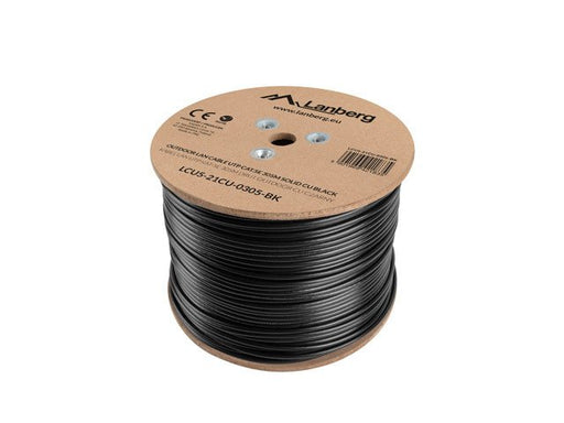 EAN 5901969421835 - Lanberg LCU5-21CU-0305-BK cable de red Negro 305 m Cat5e U/UTP (UTP) imagen 1