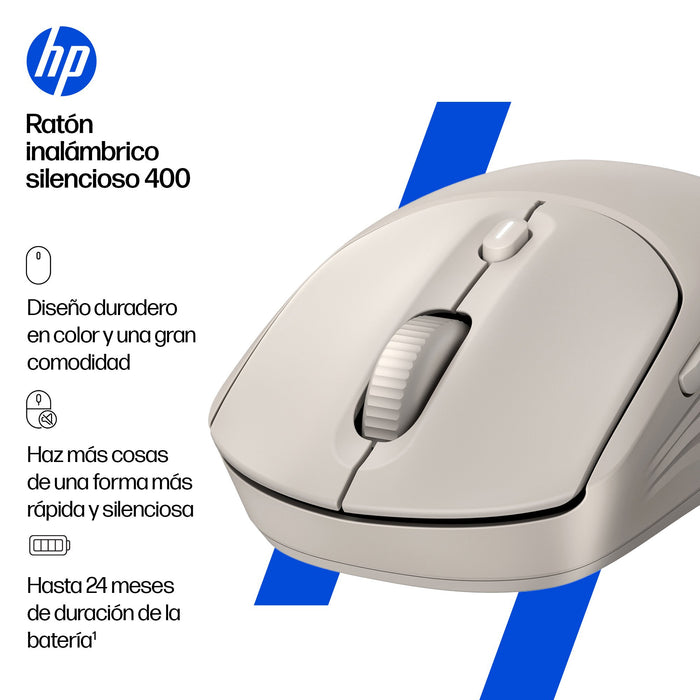 EAN 5715328149809 - HP 400 Quiet Maple Wireless Mouse ratón Hogar Ambidextro RF Wireless + Bluetooth 6000 DPI imagen 6
