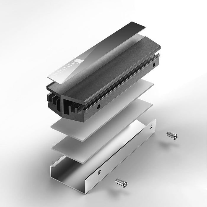 EAN 6970620550756 - Jonsbo M.2 GREY sistema de refrigeración para ordenador Unidad de estado sólido Disipador térmico/Radiado imagen 6