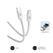 EAN 8436586743598 - SUBBLIM SUBCAB-C10010 cable USB USB 2.0 USB C Blanco imagen 1